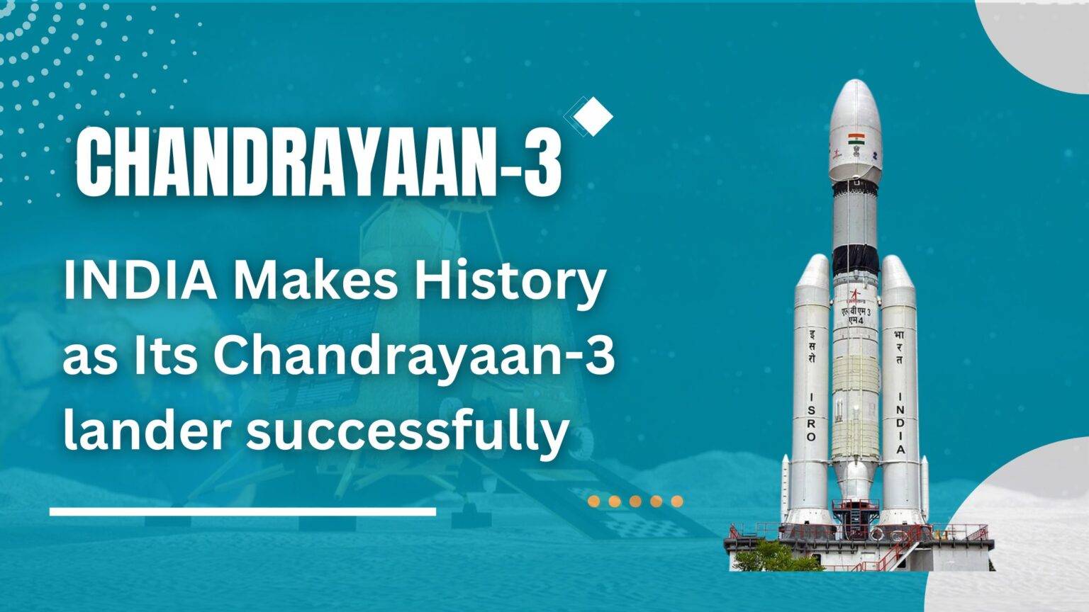 Chandrayaan-3, INDIA Makes History - Diginto